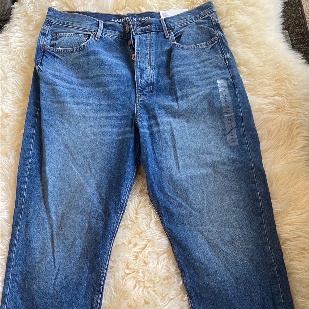 90’s boyfriend American Eagle Jeans 14 Short NWT